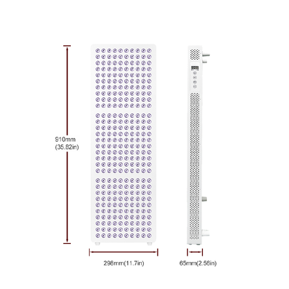X-Large Red Light Therapy Panel, 300 LEDs, 5 Wavelengths