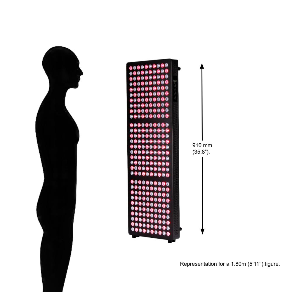 X-Large Red Light Therapy Panel, 300 LEDs, 5 Wavelengths