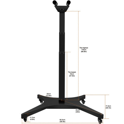 Motorized Roller Stand for Vertical & Horizontal Use